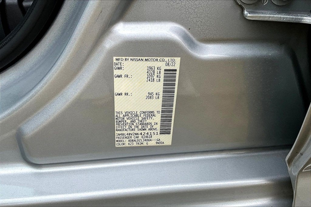 2022 Nissan Altima 2.5 S