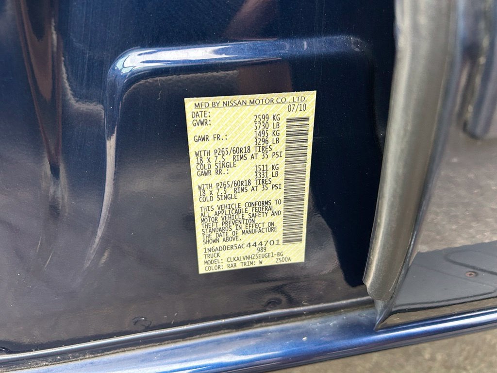 2010 Nissan Frontier LE