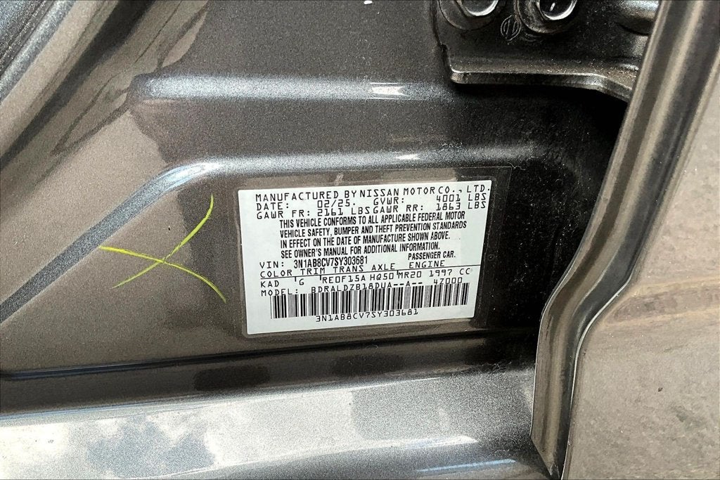 2025 Nissan Sentra SV