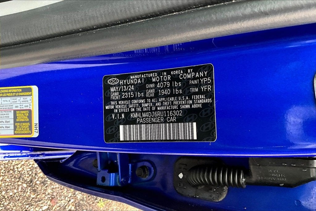 2024 Hyundai Elantra Hybrid Blue