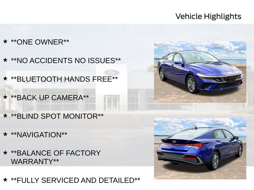 2024 Hyundai Elantra Hybrid Blue